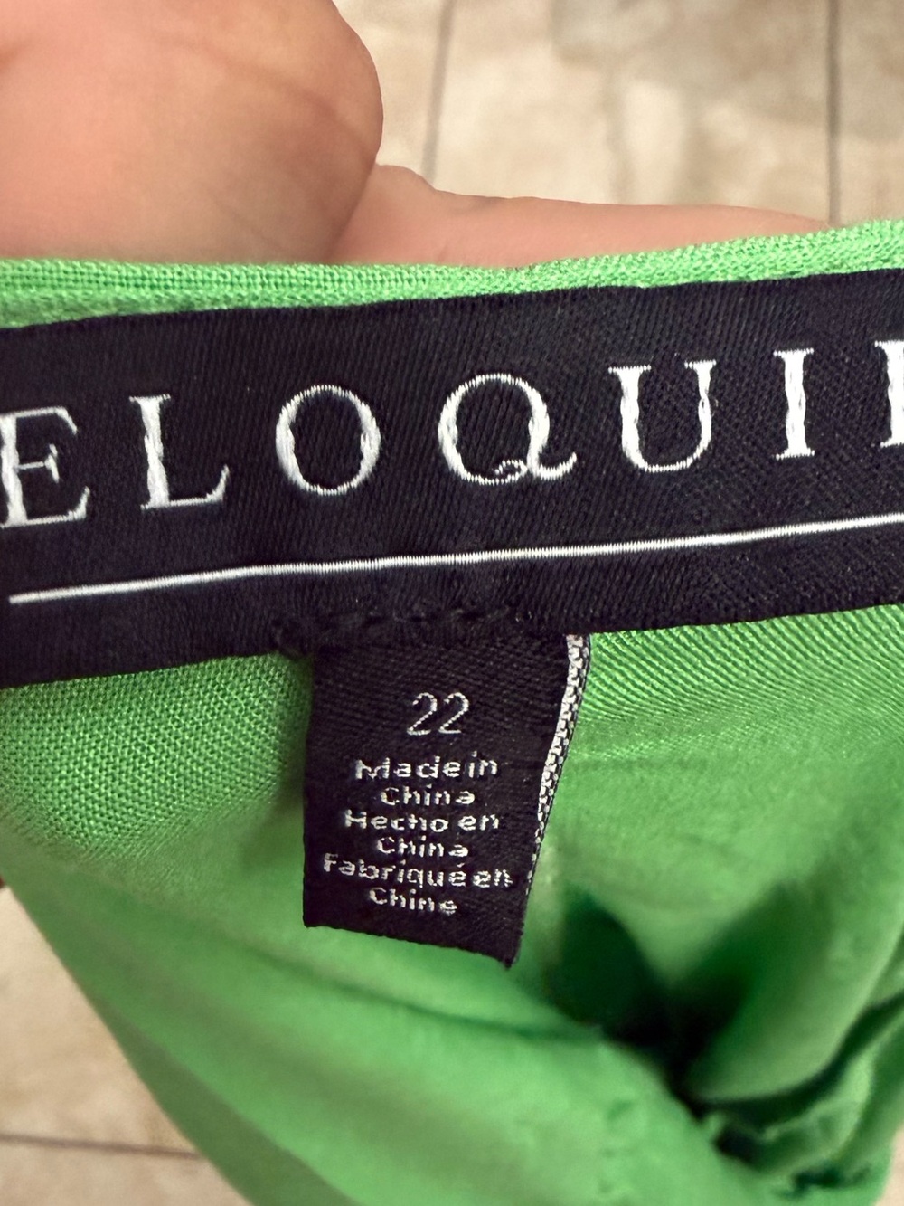 Eloquii Tie Waist Wrap Dress Vibrant Green sz 22 - Picture 4 of 4